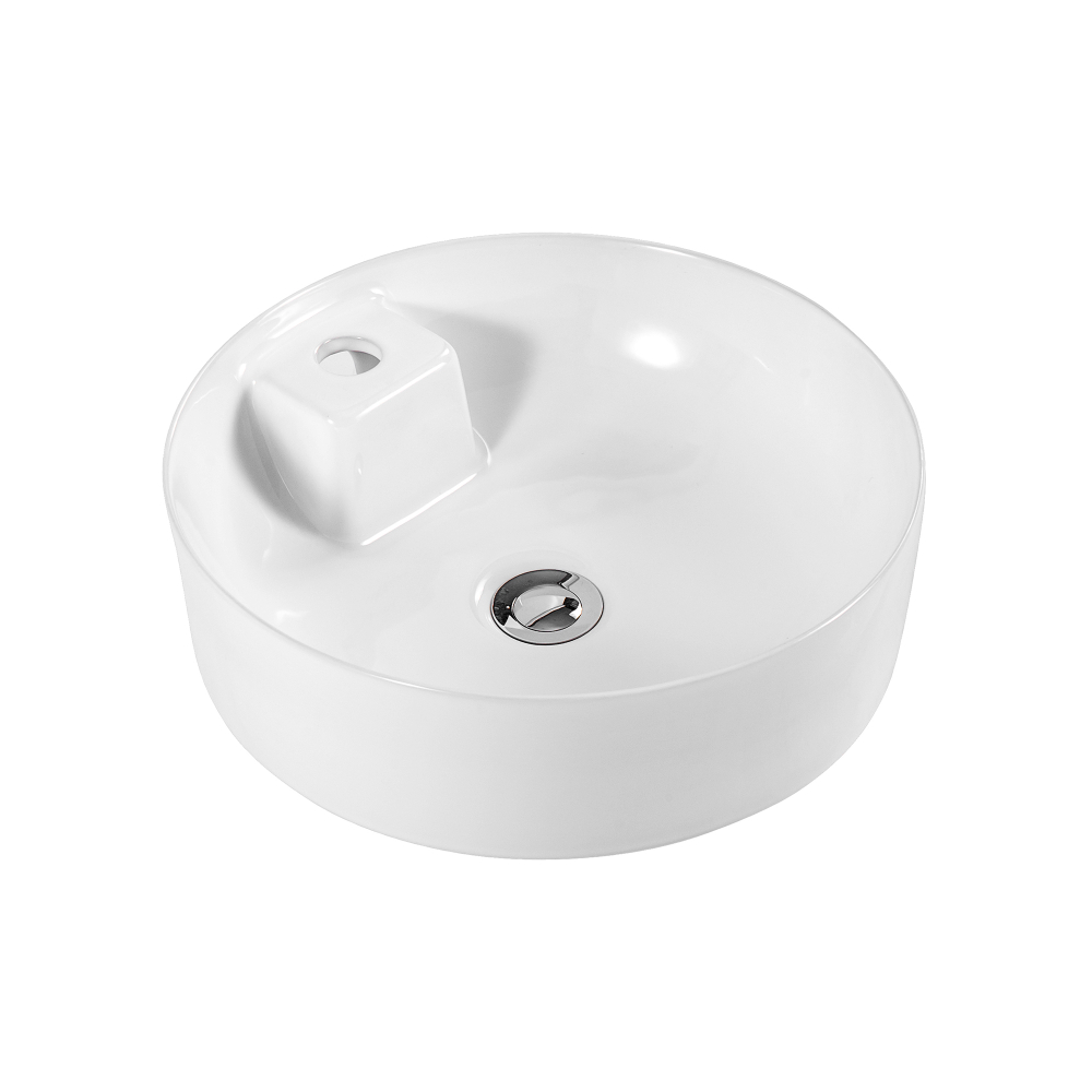 Раковина накладная для установки на столешницу AQUATEK ЕВРОПА AQ5212-00, 405*405*140 мм, с отверстием под смеситель