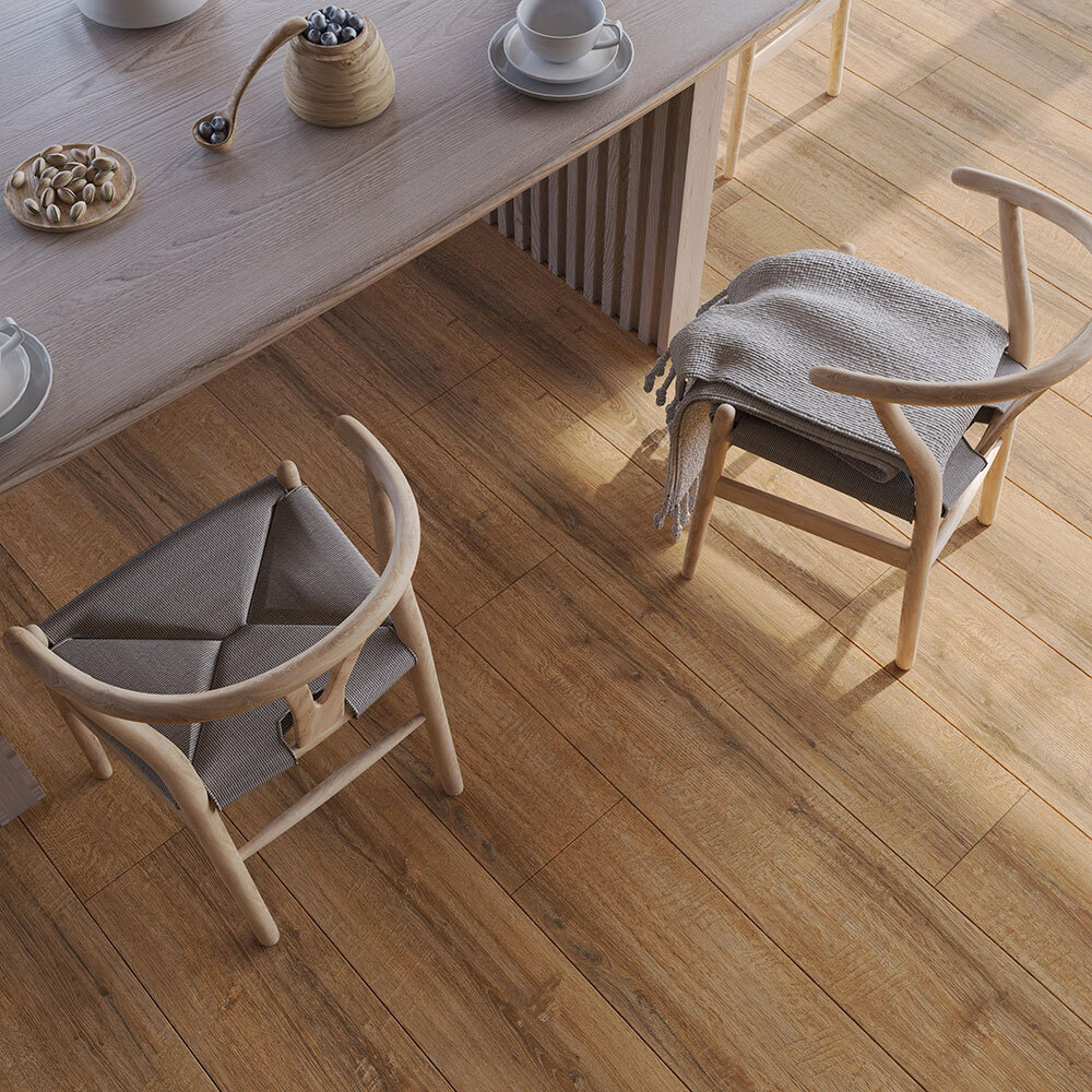 Ламинат Egger Pro Large 8-33 Aqua Plus EPL184 Дуб Шерман коньяк коричневый