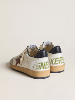 Men’s Ball Star in nappa with brown nubuck star and nappa heel tab