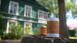 Малая фарфоровая пиала или миска для завтрака с берестой. Коллекция Достоевская или Старорусская