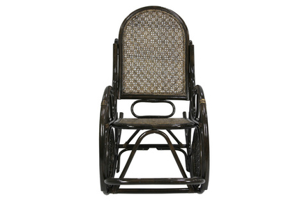 Кресло-качалка Garden story Сантьяго (1кор.+мягк.эл.) каркас коричневый, сиденье бежевое)