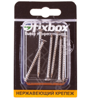 Саморезы универсальные нержавеющие 4,0х50 (6 шт) Fixbox 555470