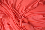 Шелк однотонный коралловый