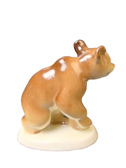 Статуэтка (миниатюра) "Медвежонок присевший" ЛФЗ