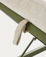 Шезлонг Kionia из зеленого алюминия