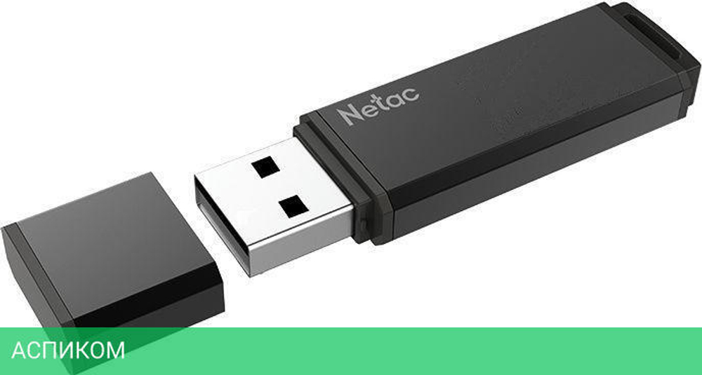 USB Flash-накопитель Netac U351 16Gb серый (NT03U351N-016G-20BK)