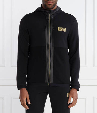 Худи EA7 - черный(3DPM10 PJUZZ)