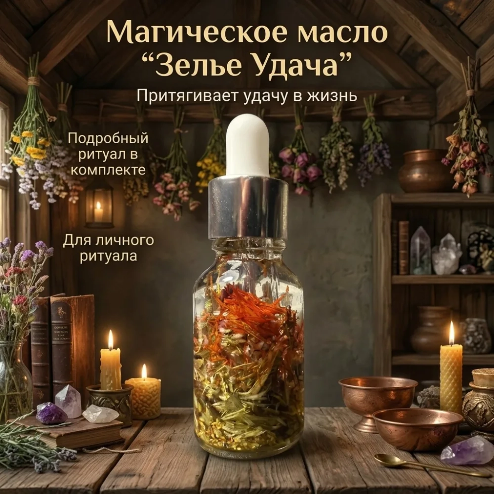 Магическое Масло Зелье "Удача"