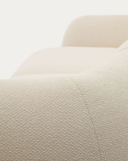 Модульный диван Martina 3-местный с правым шезлонгом, цвет экрю, 287 см