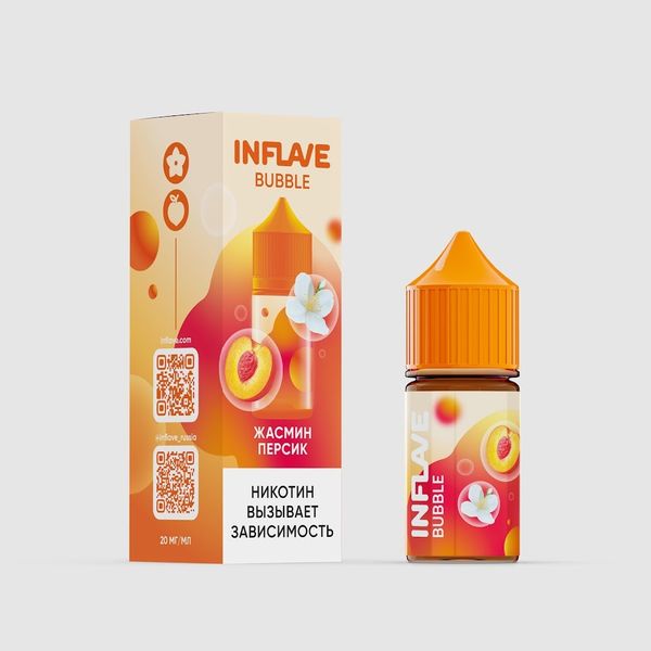 Купить Inflave Bubble Salt 30 мл - Жасмин Персик (20 мг)