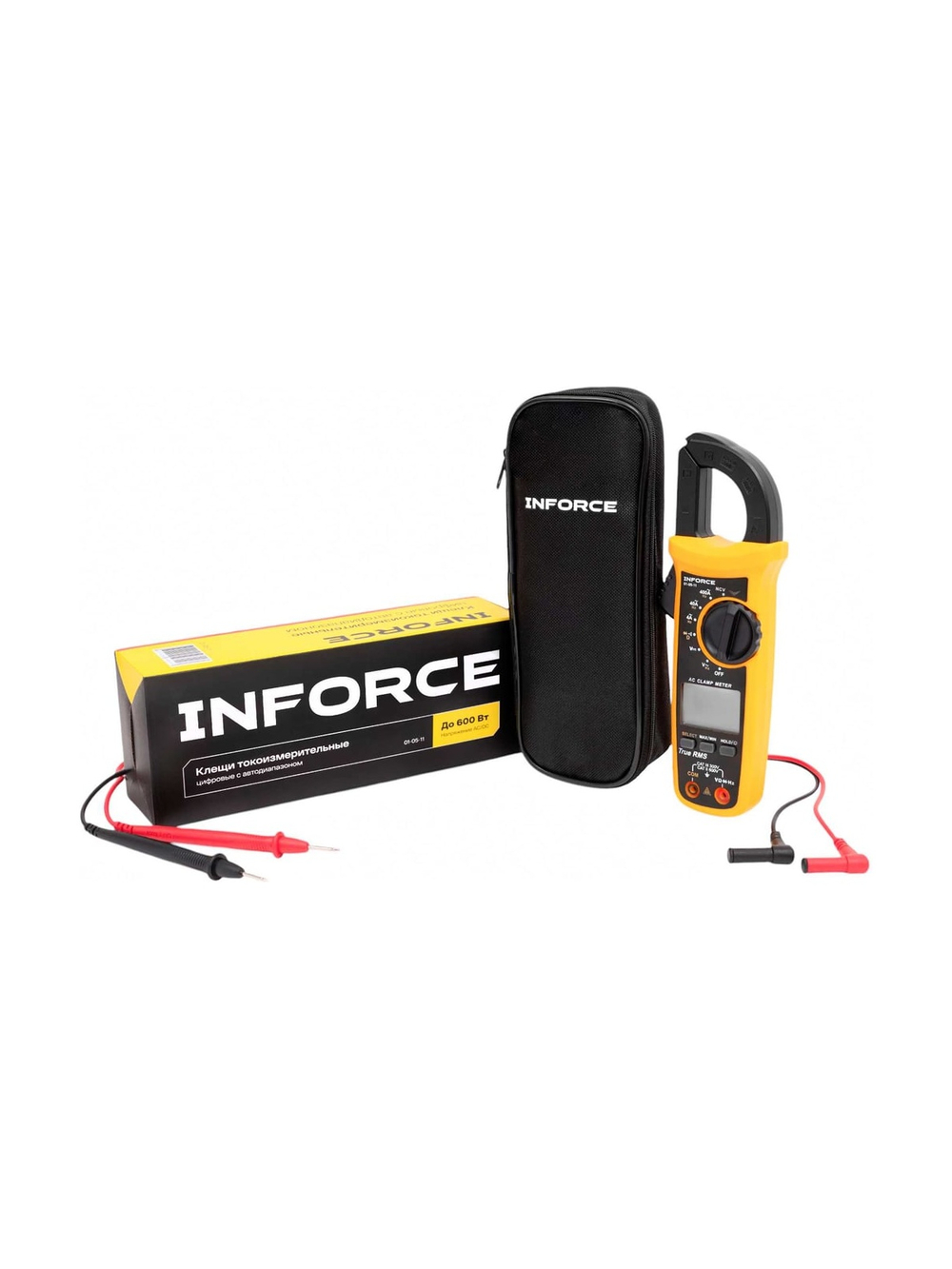 Токоизмерительные цифровые клещи Inforce с автодиапазоном 01-05-11