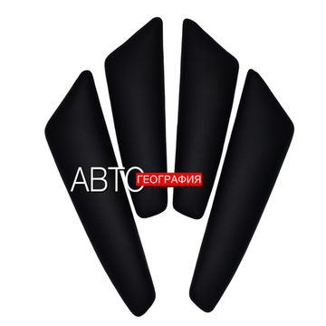 Мягкие накладки на ручки дверей Skoda Kodiaq (2016-наст. время) из экокожи