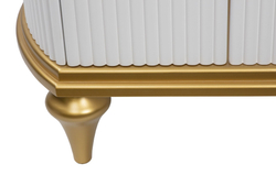 Тумба RIVOLI 100 арт.TS-RI910-C-W/GD Белый/Цоколь с ножками золото