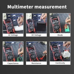 Цифровой мультиметр ZOYI ZT-703S двухканальный 50 МГц*2 /250 МС/с переменного/постоянного напряжения тока Ом частоты диодов сопротивления емкости