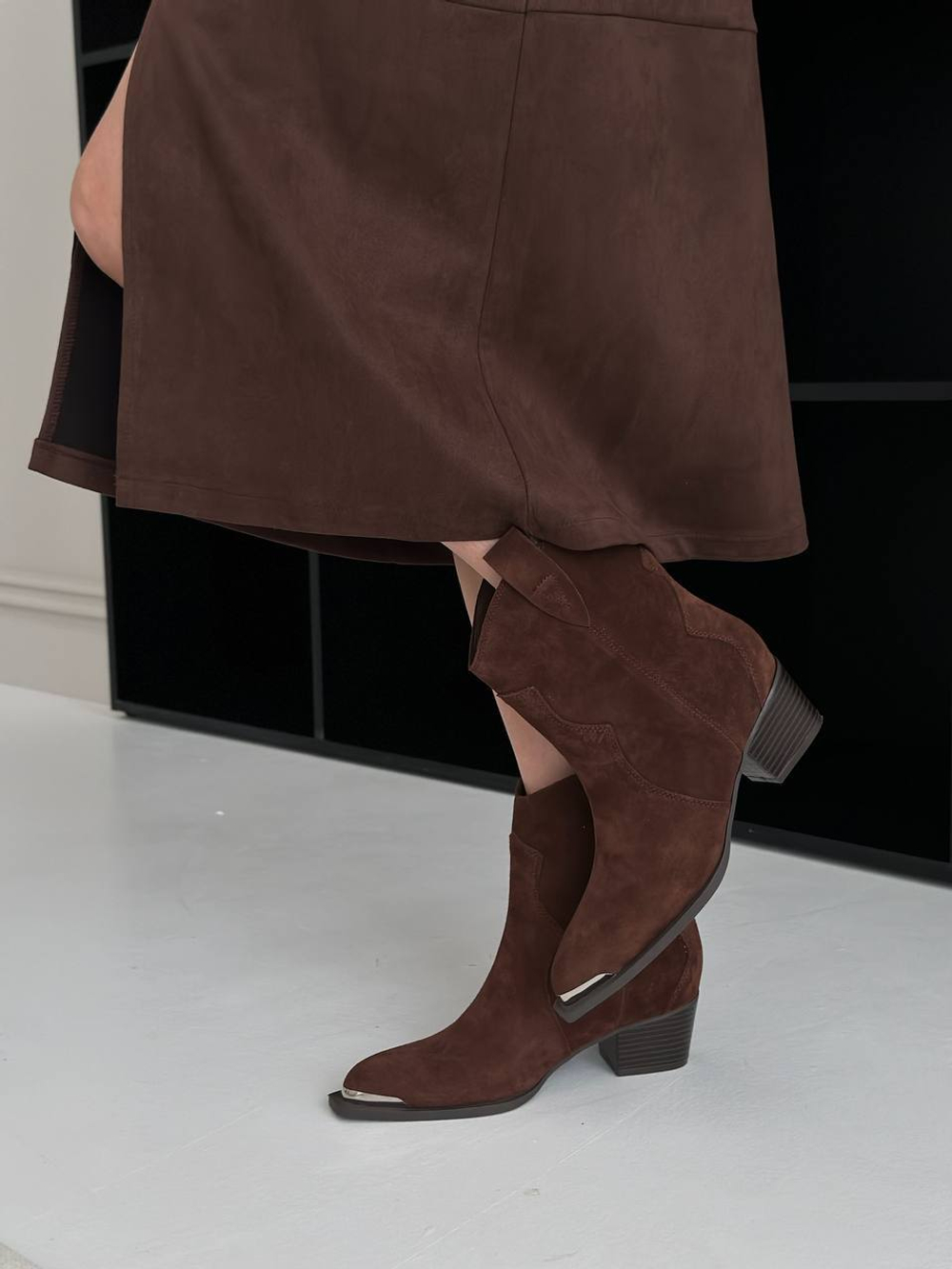 Казаки из натуральной замши