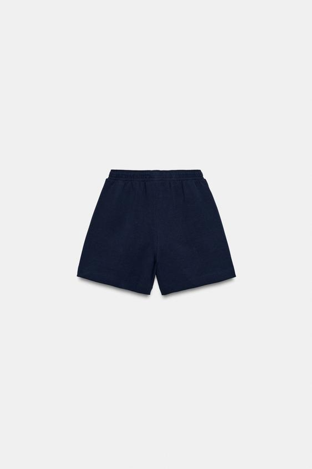 ZARA ШОРТЫ-БЕРМУДЫ НА ШНУРКАХ, МОРСКОЙ СИНИЙ