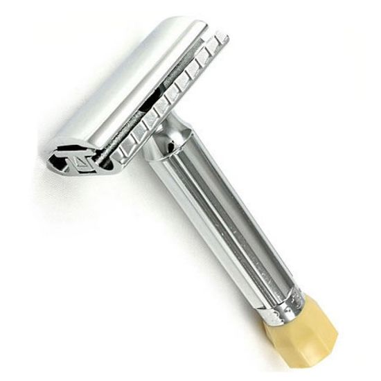 Т-образная бритва (станок) для бритья Merkur Progress хромированный, с регулировкой угла наклона лезвия