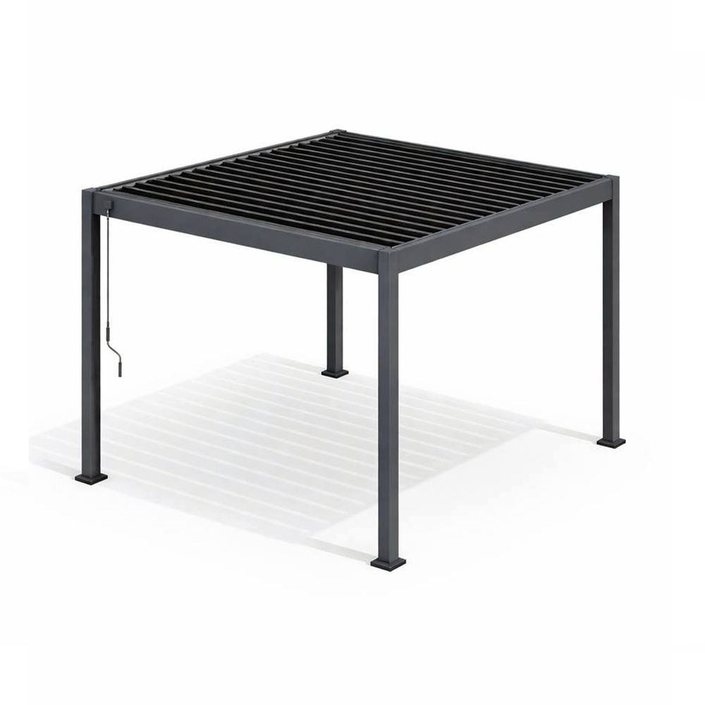 Пергола алюминиевая Cronon Nova 3х3 м, графит