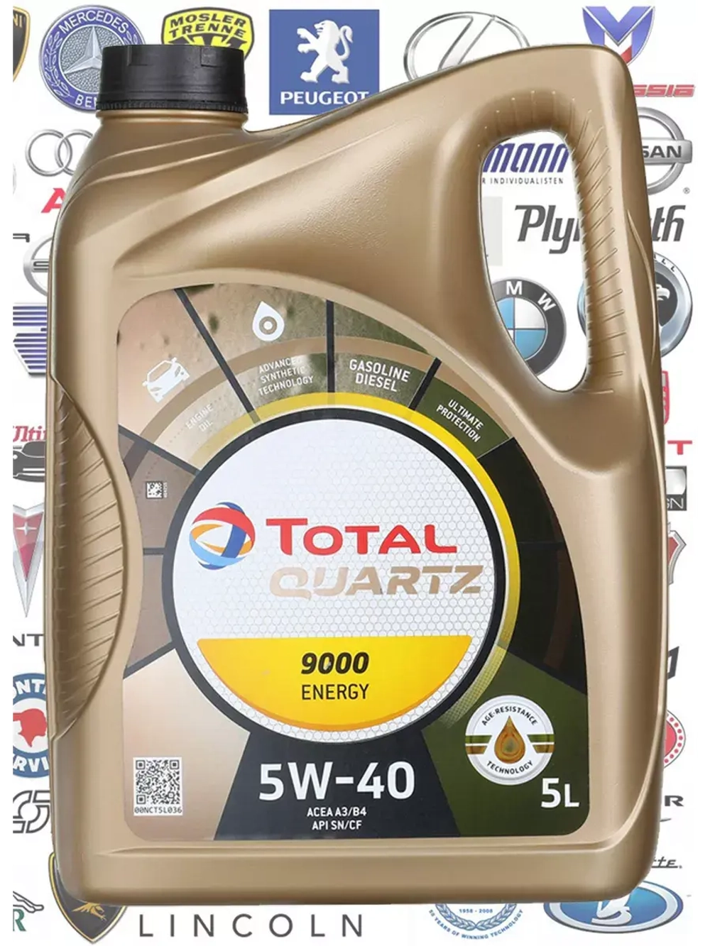 Тотал QUARTZ 9000 ENERGY 5W40 5л.