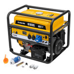 Генератор бензиновый PS-95EA-PRO, 9,5 кВт, 230 В, 40 л, разъем ATS, эл.старт Denzel
