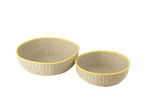 Набор из 2-х корзин "Лимония" 35х35х11,5см/ 46x46x14см ротанг