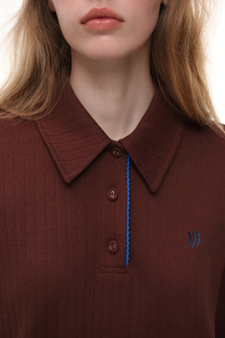 Поло из хлопка (Ping-Pong Games), шоколадное