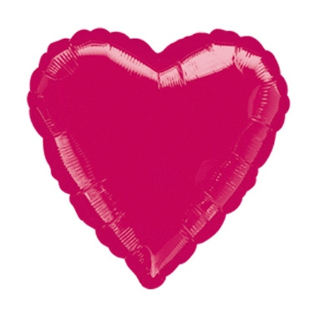 А 18" СЕРДЦЕ Металлик Бургундия