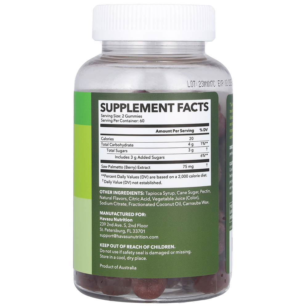 Havasu Nutrition, сереноя, жевательные таблетки, со вкусом малины, 120 жевательных таблеток
