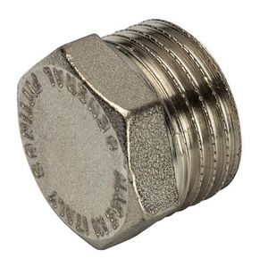 Заглушки Stout с резьбой НР никелированные латунь SFT-0025