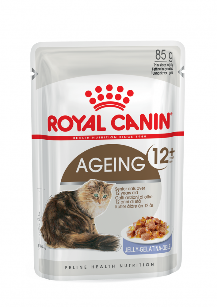 Влажный корм Royal Canin Ageing 12+ для пожилых кошек, в желе, 85 г Влажный корм Royal Canin Ageing 12+ для пожилых кошек, в желе, 85 г