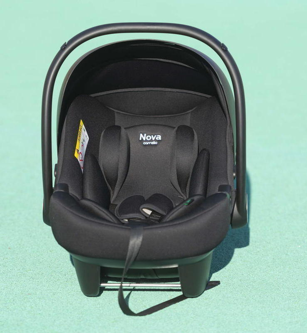 Коляска Carrello Alfa CRL-6522 2025 Nova DK791 Black Line с базой Isofix 4 в 1 Fashion Grey