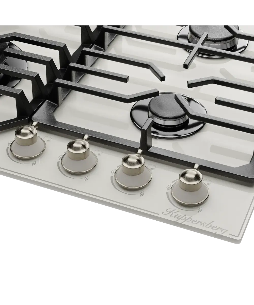 Встраиваемая газовая варочная панель Kuppersberg FG 601 W Silver