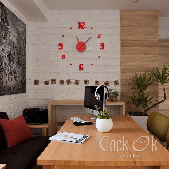 Настенные 3D часы Fashion