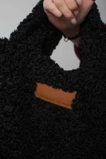 Шоппер Alexandra Talalay AF-bag001 из экомеха черный