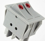 Кнопка включения 2-х клавишная KN036