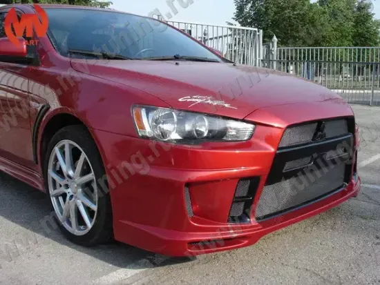 Бампер передний EXTREME для Mitsubishi Lancer 10