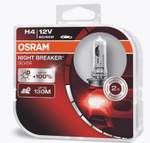 Автолампа H4 12V 60/55W P43t Osram  +100% NIGHT BREAKER SILVER (64193NBS) 1шт