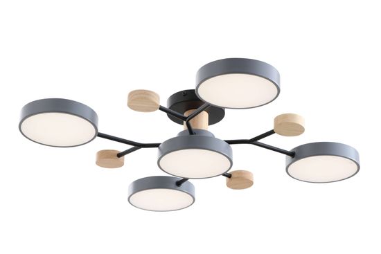 Люстра потолочная светодиодная 18074STD/5 GY SALEB гарантия 1 год