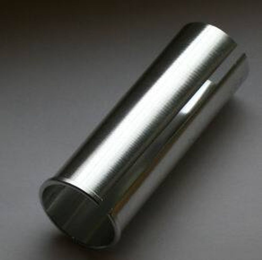 Адаптер для подседела алюминий 27,2/30,2х80мм серебро