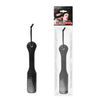 Черная шлепалка с узором под рептилию - 32 см. (Цвет: черный)