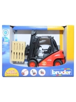 Bruder 02511 Погрузчик вилочный Linde H30D с паллетами