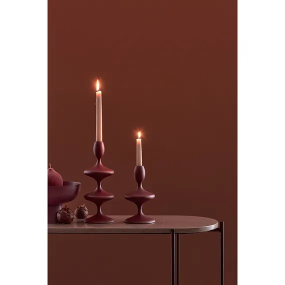 Подсвечник vivlend, 20 см, винный