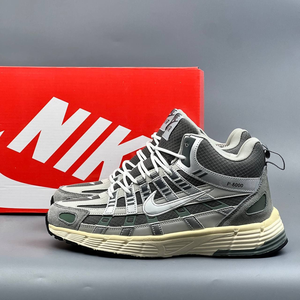 Кроссовки Nike P-6000 на меху #375 (сер.)