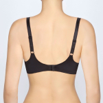 Бюстгальтер с мягкой чашкой с эффектом тиснения (Размер: 80D) (Цвет: черный)