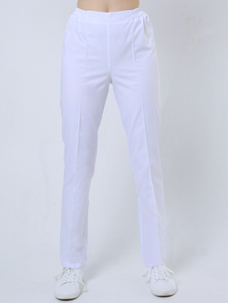 Медицинские брюки женские MediS Б-101/2 белые