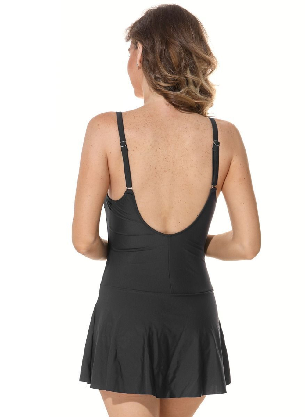 Слитный купальник с юбочкой Pina Colada (Размер: C/XL) (Цвет: синий)