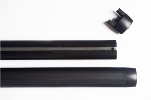 Перекладины с пазами (на рейлинг) 110 см аэродинамика, черные (ED)