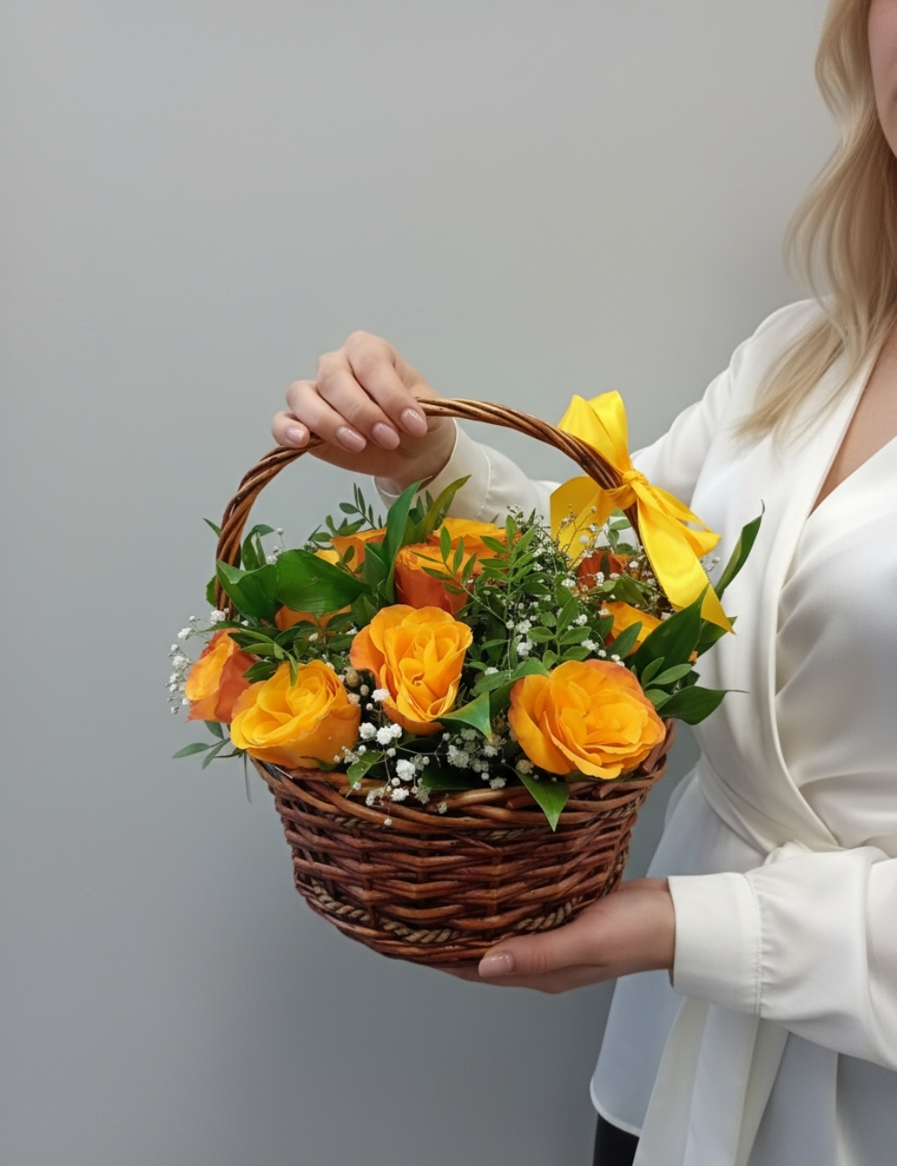 Корзина с цветами Ясное утро