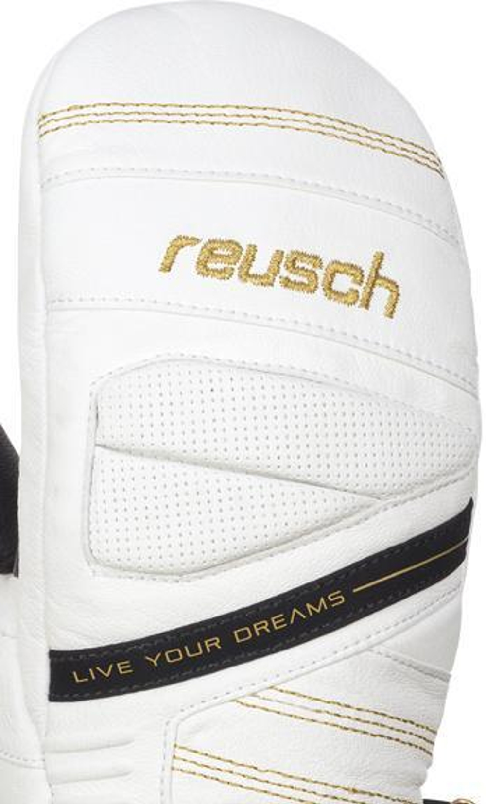 REUSCH варежки горнолыжные женские 4931414_1130  Lara Gut – Behrami White/Gold