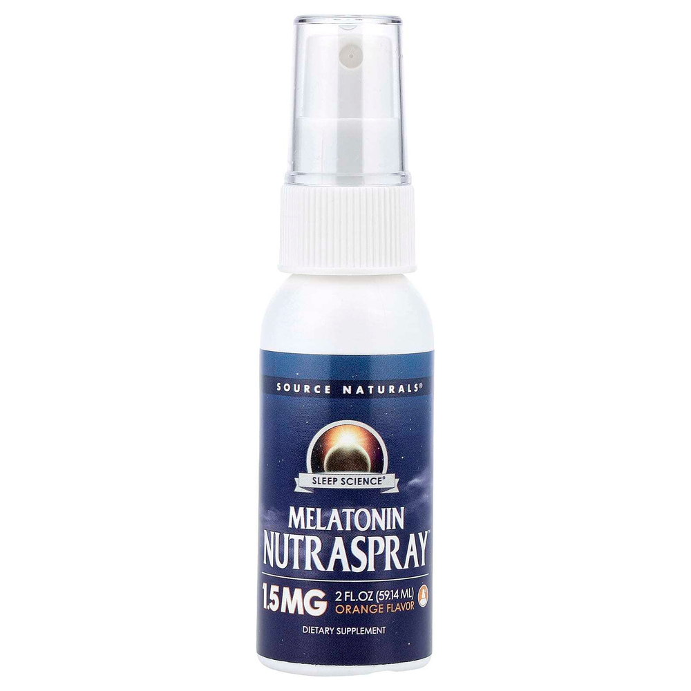 Source Naturals, Sleep Science®, NutraSpray с мелатонином, апельсин, 59,14 мл (2 жидк. унции)